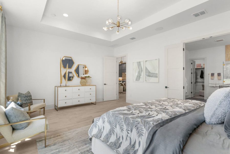 Furnished interior view inside a new home in Belle Oaks, Bulverde (Image 48).