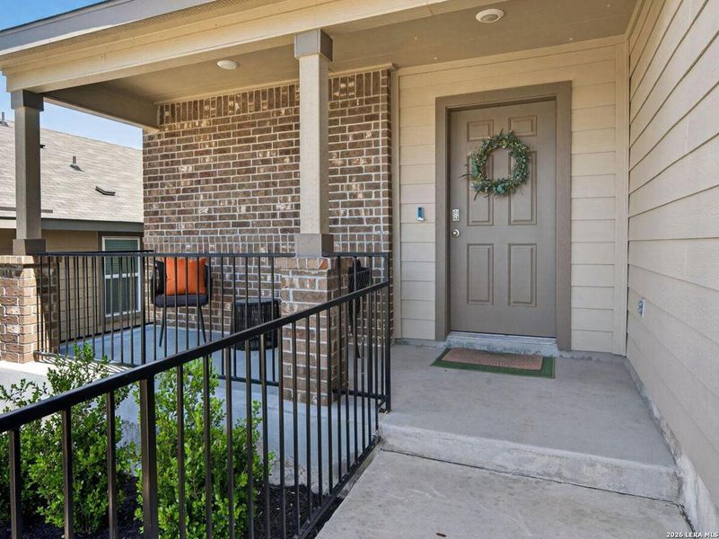 Exterior details and patio area of a home in Copper Canyon, Bulverde (Image 24).