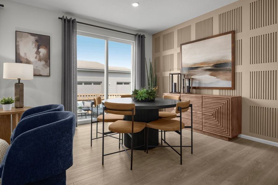 Representative furnished interior of a home built from the 2138 Modeled by KB Home in Windler Wildflower, Aurora (Image 7).