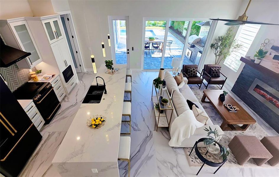 Furnished interior view inside a new home in , Sarasota (Image 56).