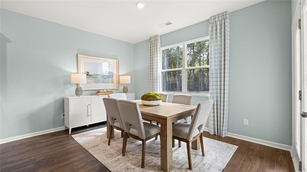 Furnished interior view inside a new home in Jackson Landing, Jefferson (Image 30).