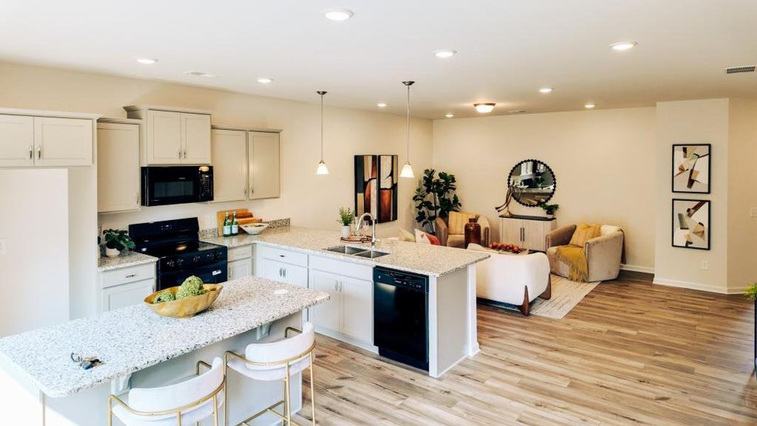 Furnished interior view inside a new home in Sterling At The Villages, Calhoun (Image 13).