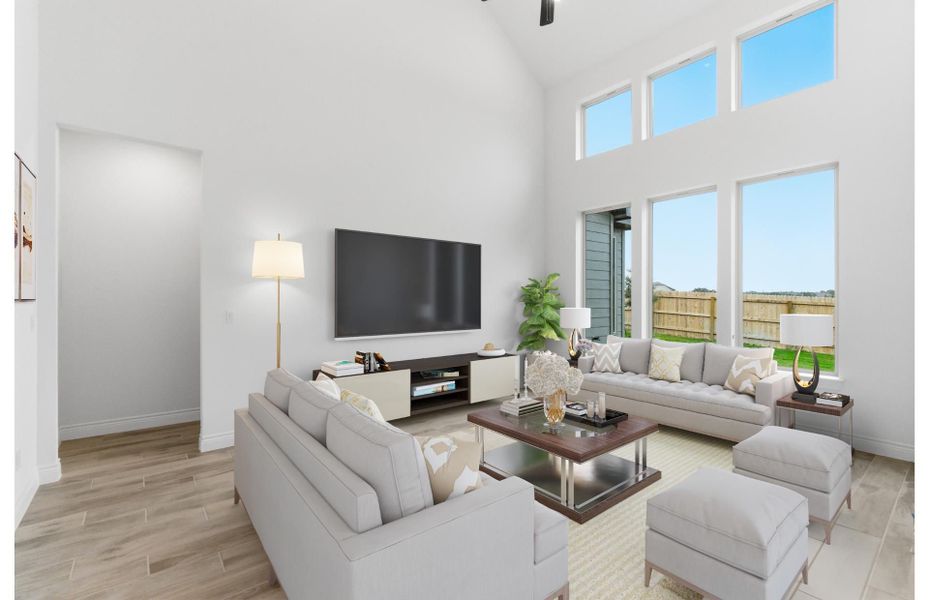 Representative furnished interior of a home built from the Hillsboro by Pulte Homes in Corley Farms, Boerne (Image 8).