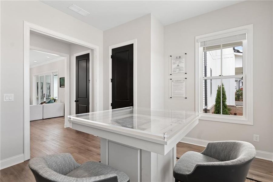 Furnished interior view inside a new home in Promenade at Sawnee Village, Cumming (Image 34).