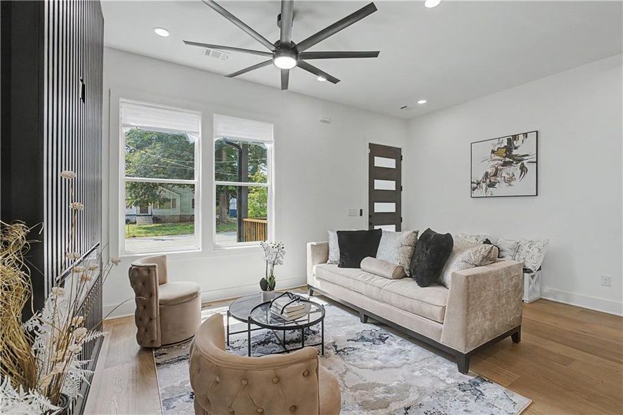 Furnished interior view inside a new home in , Atlanta (Image 14). Furnished interior view inside a new home in , Atlanta (Image 14).