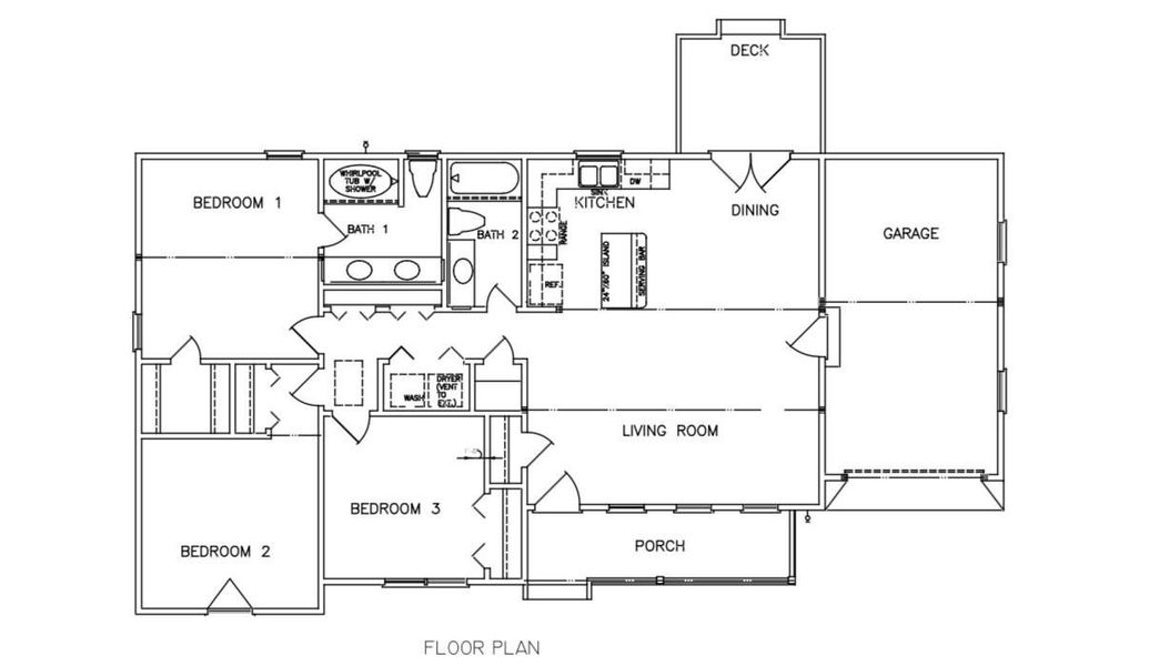 Floor Plan - Vaulted Living room Floor Plan - Vaulted Living room