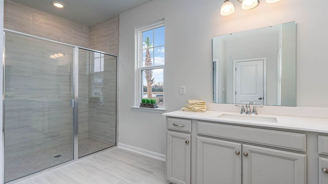 Representative furnished interior of a home built from the Tillman by D.R. Horton in The Preserve at Shaftesbury Glen, Conway (Image 13).