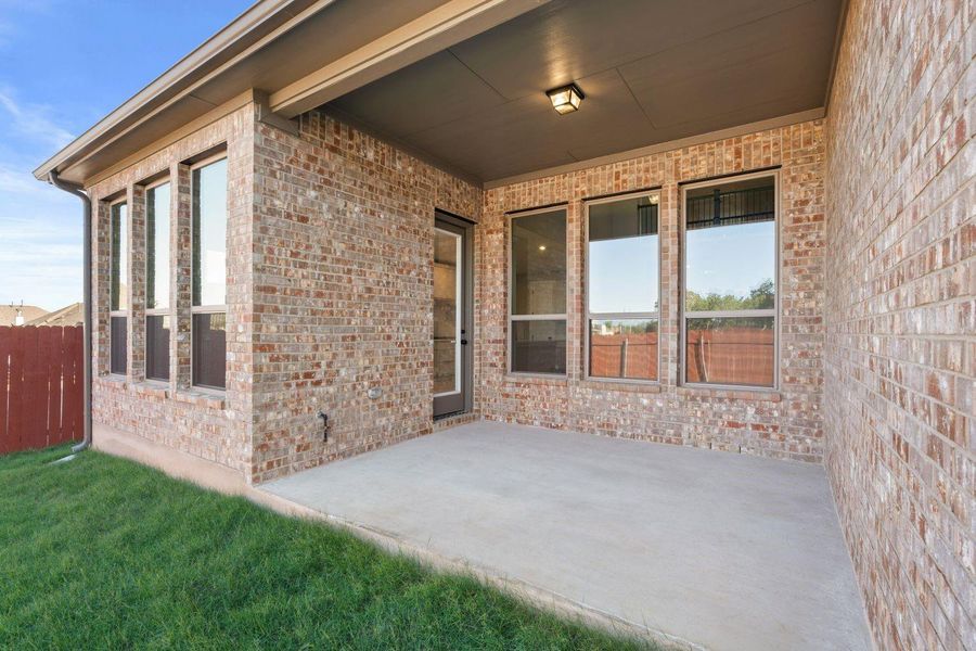 Rear Covered Patio