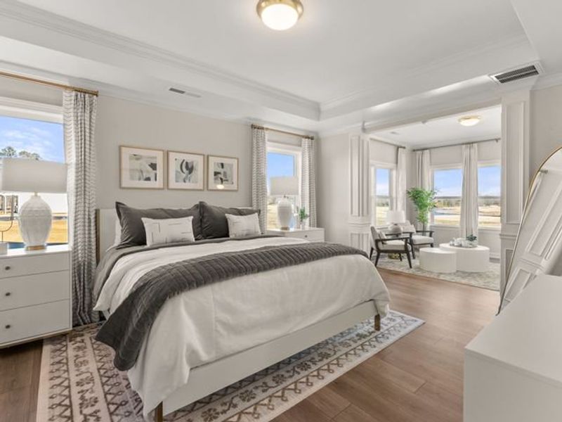 Representative furnished interior of a home built from the Montcrest by True Homes in Whispering Hills, Locust (Image 13).