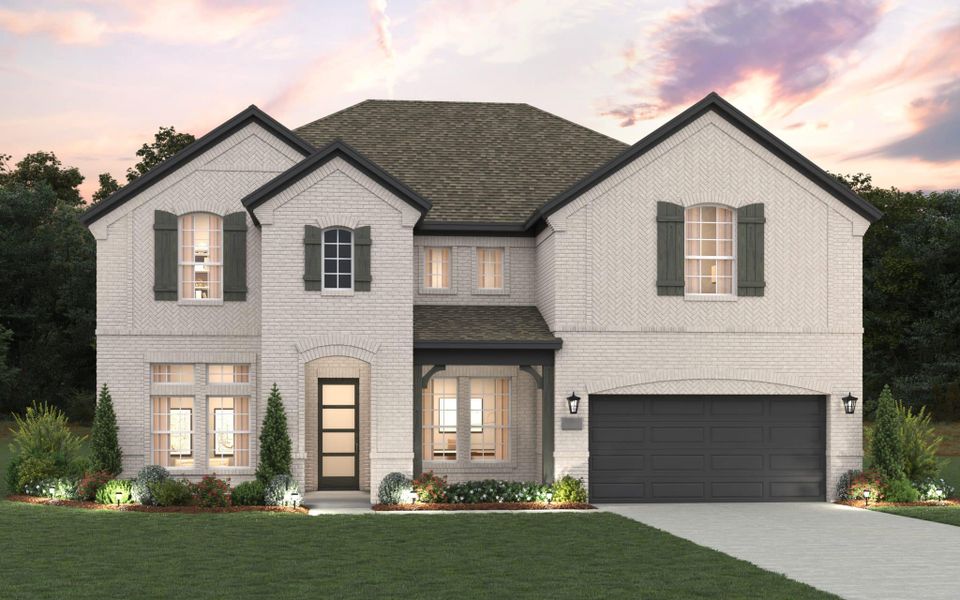 Representative exterior photo of a completed home built from the Richmond by Chesmar Homes in Las Lomas, Forney, TX (Image 2). Representative exterior photo of a completed home built from the Richmond by Chesmar Homes in Las Lomas, Forney, TX (Image 2).