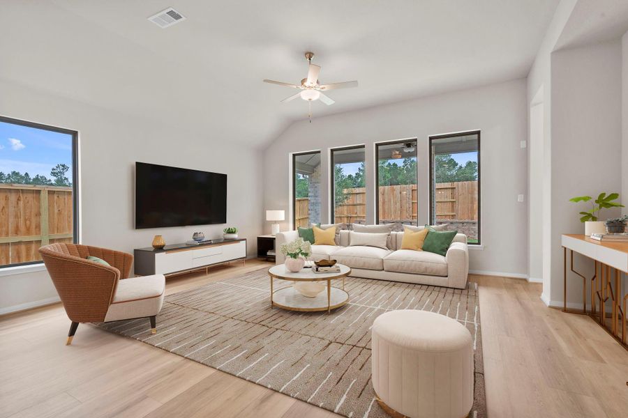 Furnished interior view inside a new home in Wildtree, Magnolia (Image 12).
