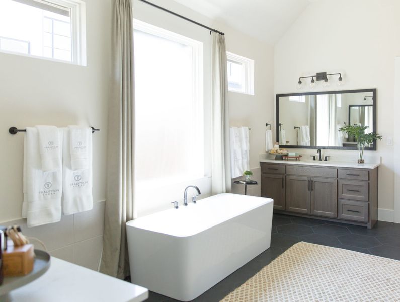 Representative furnished interior of a home built from the 7012 by Tradition Homes in Mustang Lakes, McKinney (Image 8).