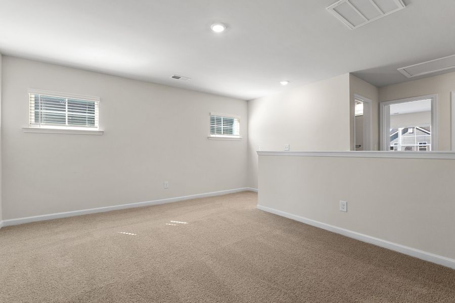 Representative unfurnished interior of a home built from the Larch Duplex by McGuinn Homes in South Lake Commons, Lexington (Image 16).