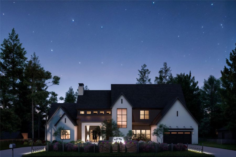 Front exterior of a new home in , Conroe, TX, highlighting curb appeal (Image 9). Front exterior of a new home in , Conroe, TX, highlighting curb appeal (Image 9).