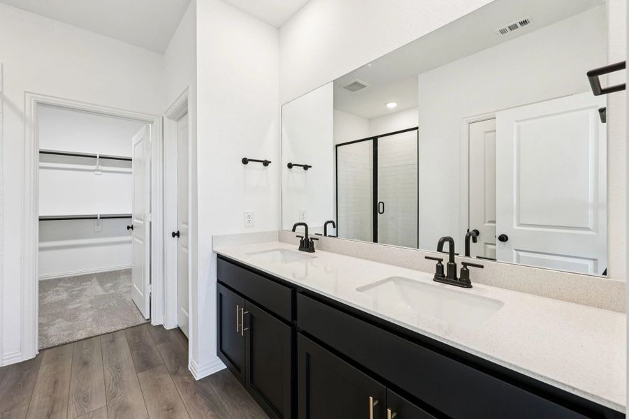 Primary Bathroom Representative Photo featuring the Noir Collection Primary Bathroom Representative Photo featuring the Noir Collection