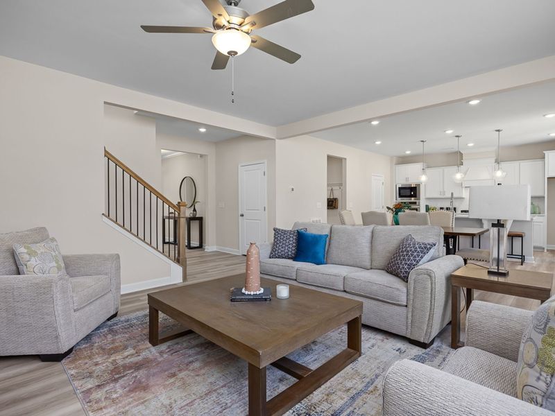 Representative furnished interior of a home built from the The Chestnut A by Davidson Homes LLC in Enclave at Belmont, Belmont (Image 10). Representative furnished interior of a home built from the The Chestnut A by Davidson Homes LLC in Enclave at Belmont, Belmont (Image 10).