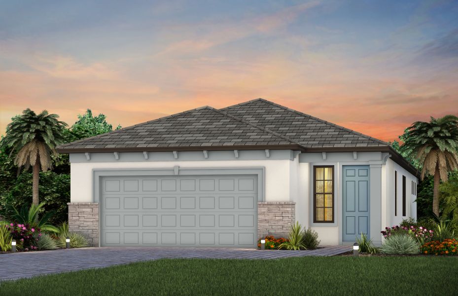 Exterior FM2 with optional stone