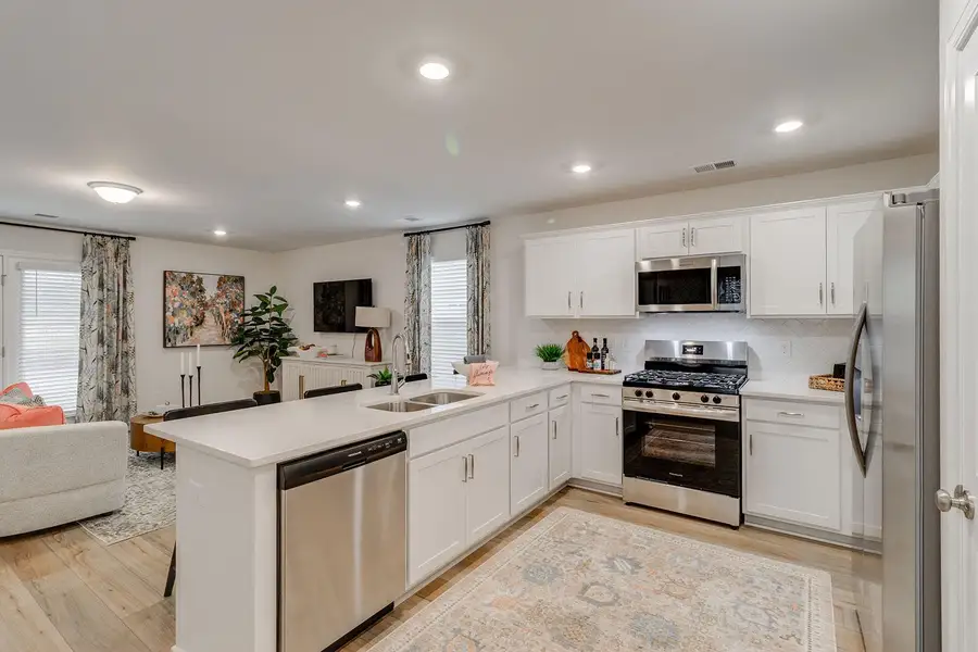 Furnished interior view inside a new home in Central Creek, Goose Creek (Image 11). Furnished interior view inside a new home in Central Creek, Goose Creek (Image 11).