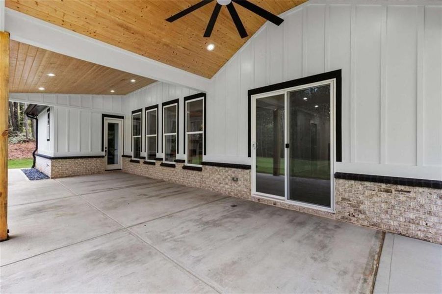 Exterior details and patio area of a home in , Winder (Image 3).