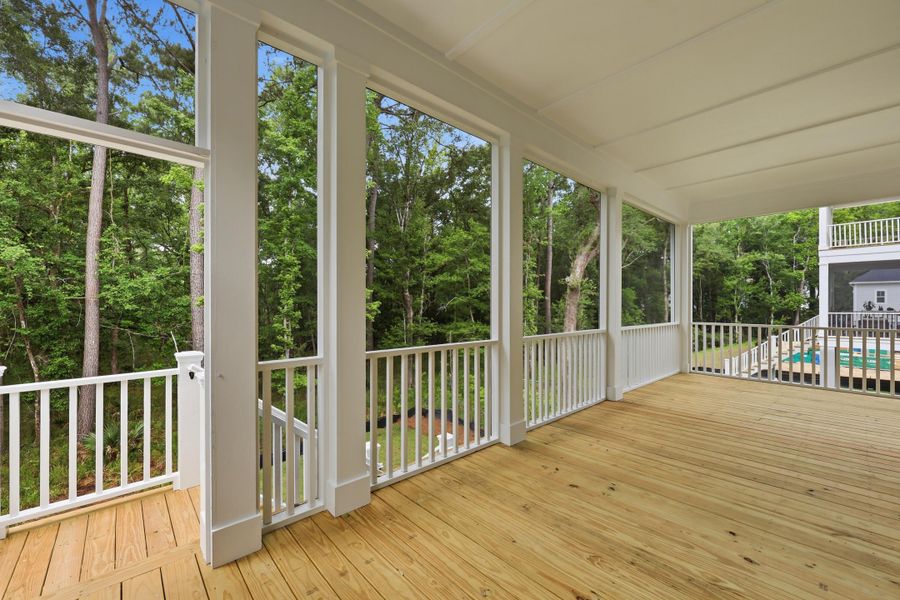 Exterior details and patio area of a home in Indigo Grove Single Family Homes, Johns Island (Image 22).