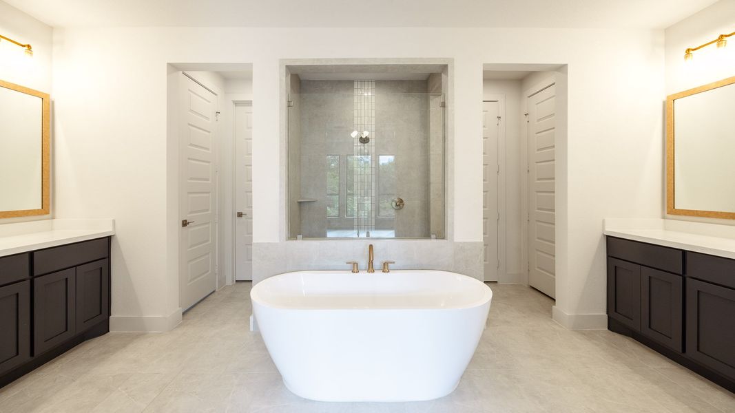 Furnished interior view inside a new home in Palmera Ridge 70', Leander (Image 6).