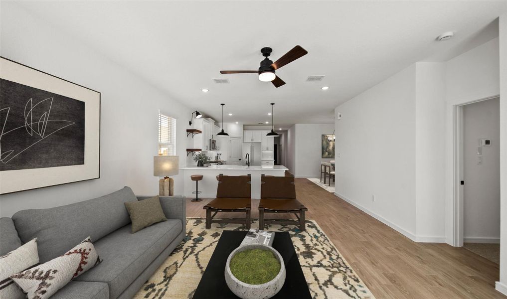 Open living area (*Photo not of actual home and used for illustration purposes only.)