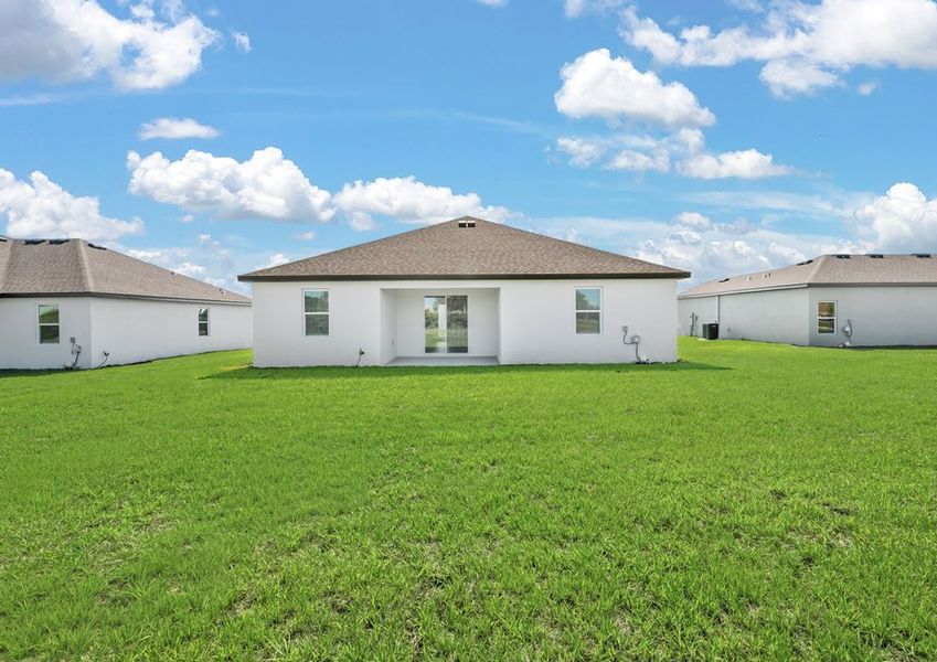The backyard comes professionally landscaped The backyard comes professionally landscaped