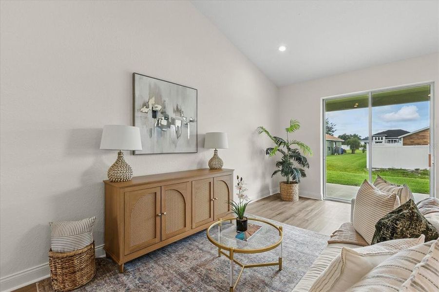 Furnished interior view inside a new home in , Sebring (Image 9). Furnished interior view inside a new home in , Sebring (Image 9).