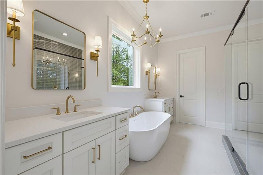 Furnished interior view inside a new home in , Newnan (Image 6).