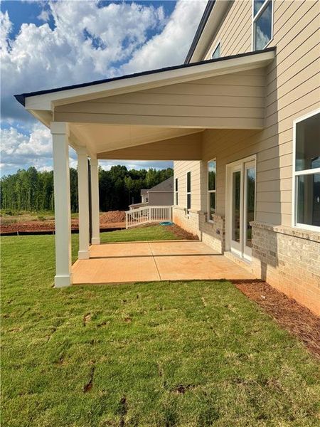 Exterior details and patio area of a home in Fowler Farms, Auburn (Image 19).