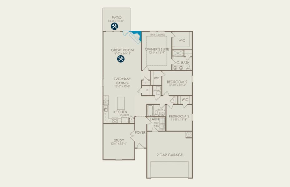 2D floor plan layout of this home in Carriage Estates, Lexington, SC (Image 5). 2D floor plan layout of this home in Carriage Estates, Lexington, SC (Image 5).