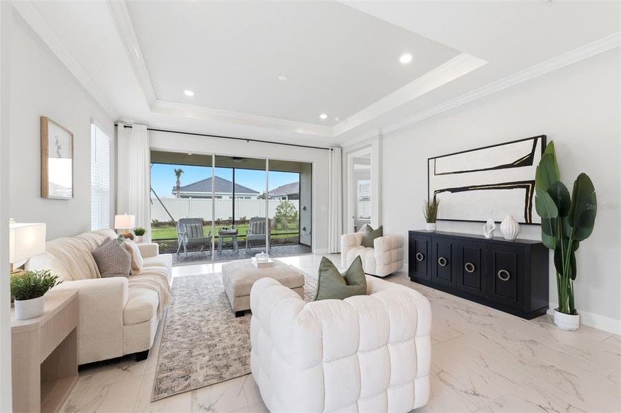 Furnished interior view inside a new home in , Wesley Chapel (Image 16).