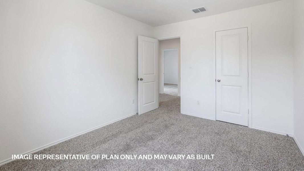 Representative unfurnished interior of a home built from the The Kendall by D.R. Horton in Valverde, Bastrop (Image 37).