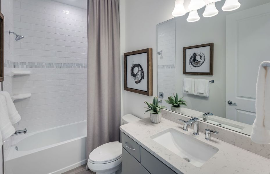 Furnished interior view inside a new home in Cedar Grove at The Woodlands, North Port (Image 8).