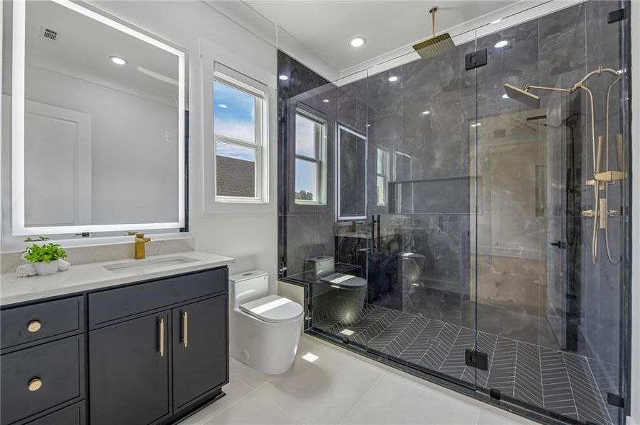 Furnished interior view inside a new home in , Buford (Image 15).