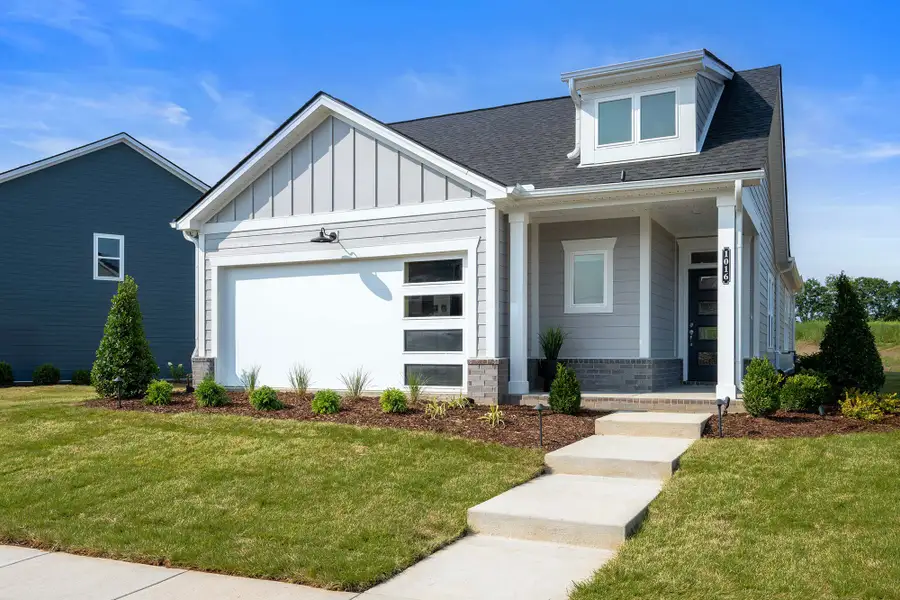 Representative exterior photo of a completed home built from the The Cavalier by David Weekley Homes in Nexus – Park Collection, Gallatin, TN (Image 2).