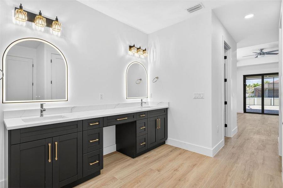 Furnished interior view inside a new home in , Cape Coral (Image 12). Furnished interior view inside a new home in , Cape Coral (Image 12).