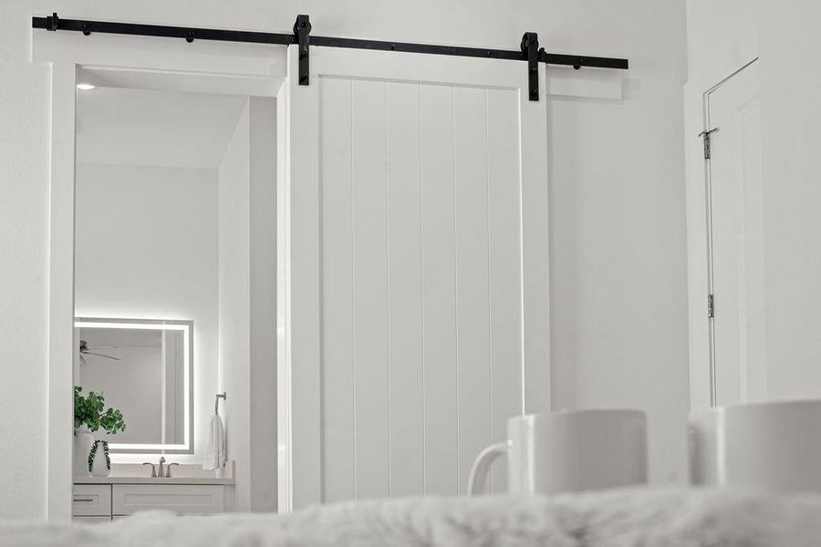 Close-up of interior finishes inside a home in , Houston (Image 40).