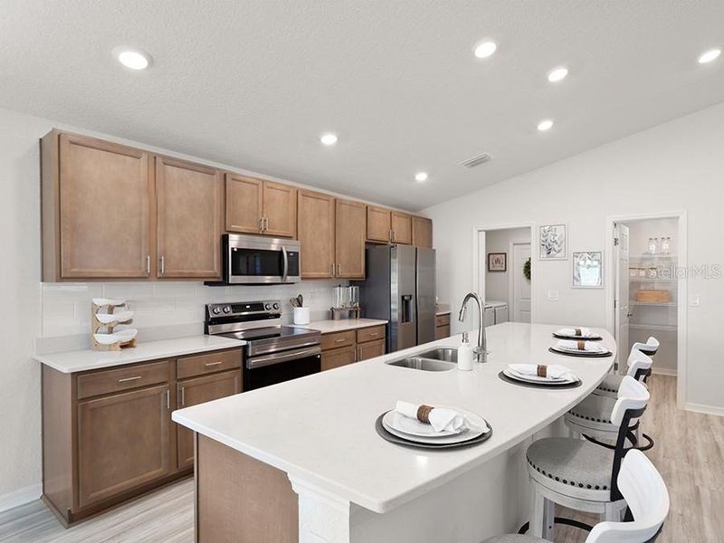 Furnished interior view inside a new home in Vista Trace, Belleview (Image 15).