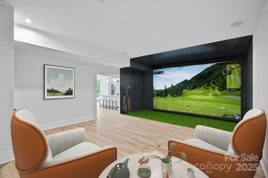 VIRTUAL- Golf simulator Rendering