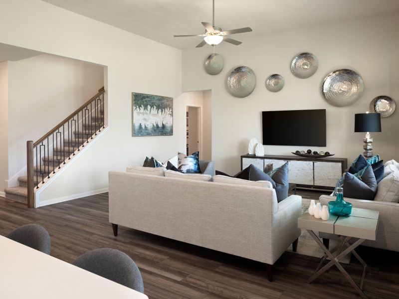 Furnished interior view inside a new home in Big Sky Ranch - Executive Collection, Dripping Springs (Image 5).