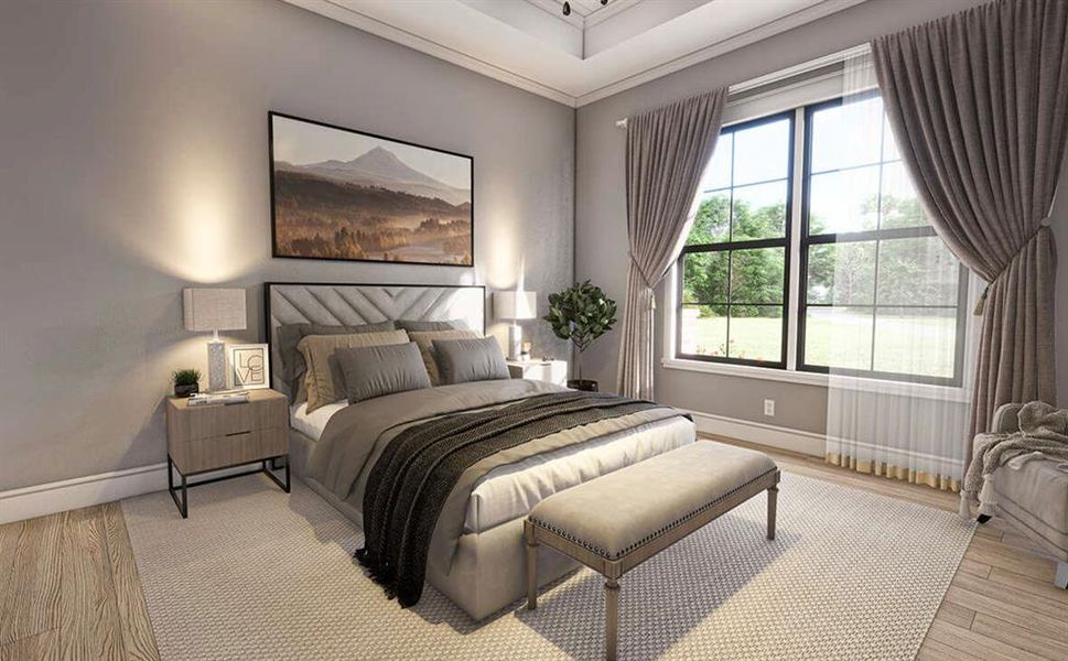 Furnished interior view inside a new home in Oak Water Ranch, Granbury (Image 12).