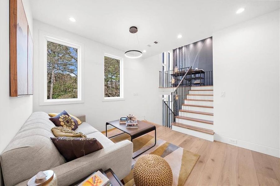 Furnished interior view inside a new home in , Atlanta (Image 68).