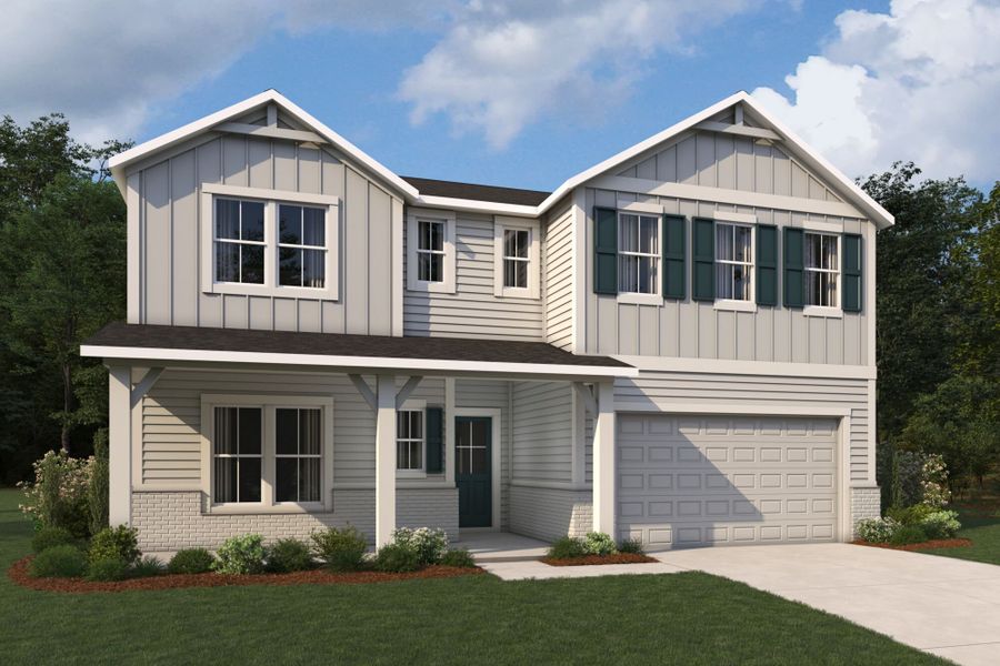 Representative exterior photo of a completed home built from the Magnolia by Mattamy Homes in RiverTown - Cove, St. Johns, FL (Image 5). Representative exterior photo of a completed home built from the Magnolia by Mattamy Homes in RiverTown - Cove, St. Johns, FL (Image 5).