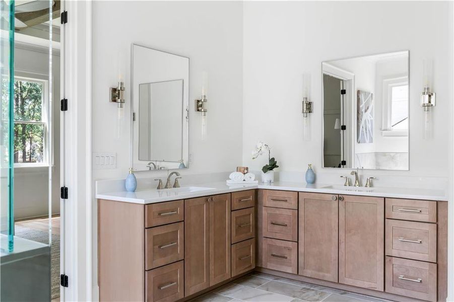 Furnished interior view inside a new home in , Marietta (Image 39).