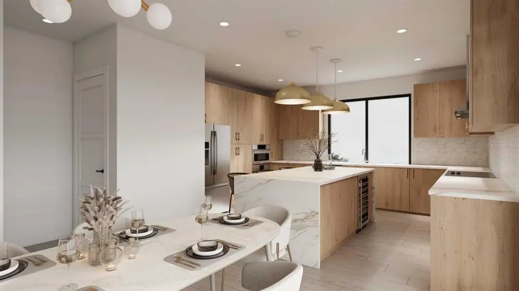 Furnished interior view inside a new home in , St. Petersburg (Image 7).