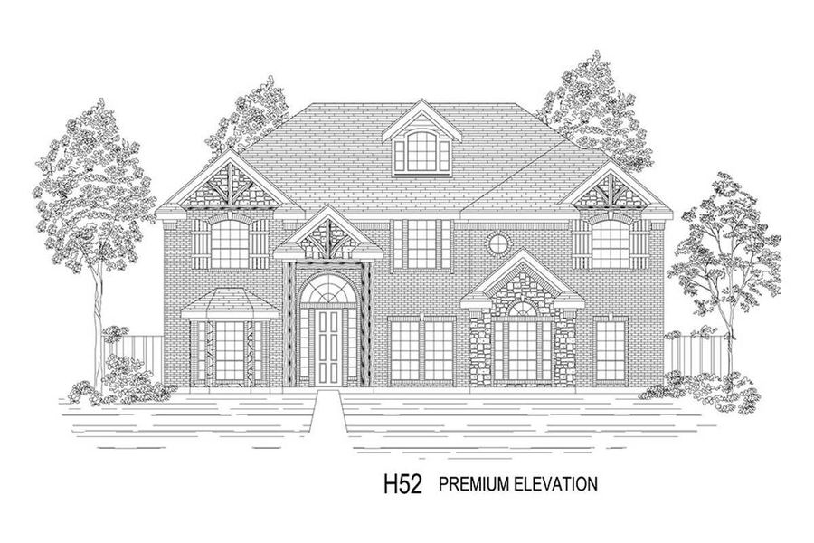 Representative rendering of the exterior for the Stonehaven 2R by First Texas Homes (Image 17).