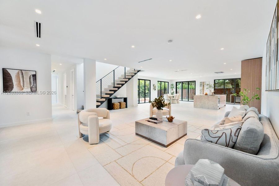 Furnished interior view inside a new home in , Miami (Image 8).
