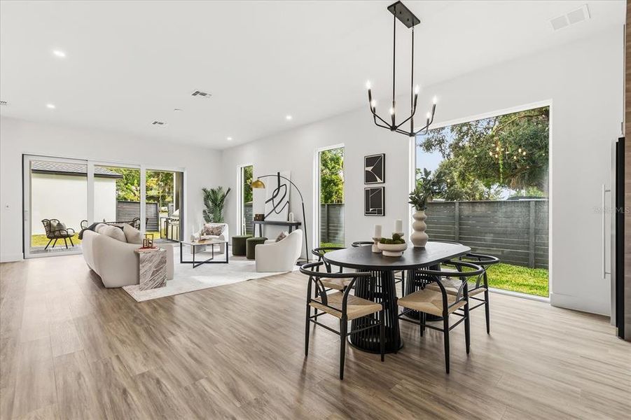 Furnished interior view inside a new home in , Orlando (Image 6).