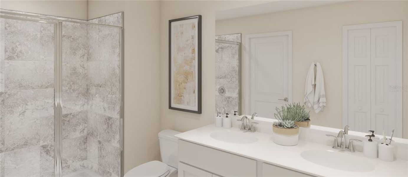 Furnished interior view inside a new home in , Kissimmee (Image 9).